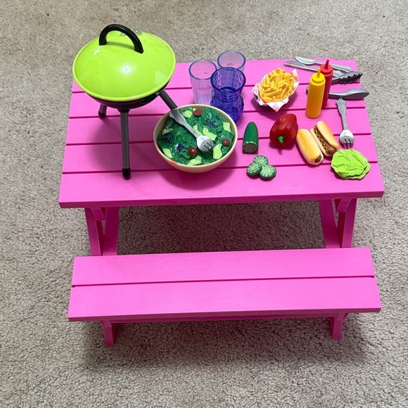 Our Generation Other - Our Generation Picnic Playset with Pink Table for 18” Dolls